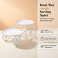 🍰 LIMITED-TIME 50% OFF! ✨ Two-Tier Carriage Serving Stand – Elegant, Heart Details, Tool-Free Assembly 🍽️