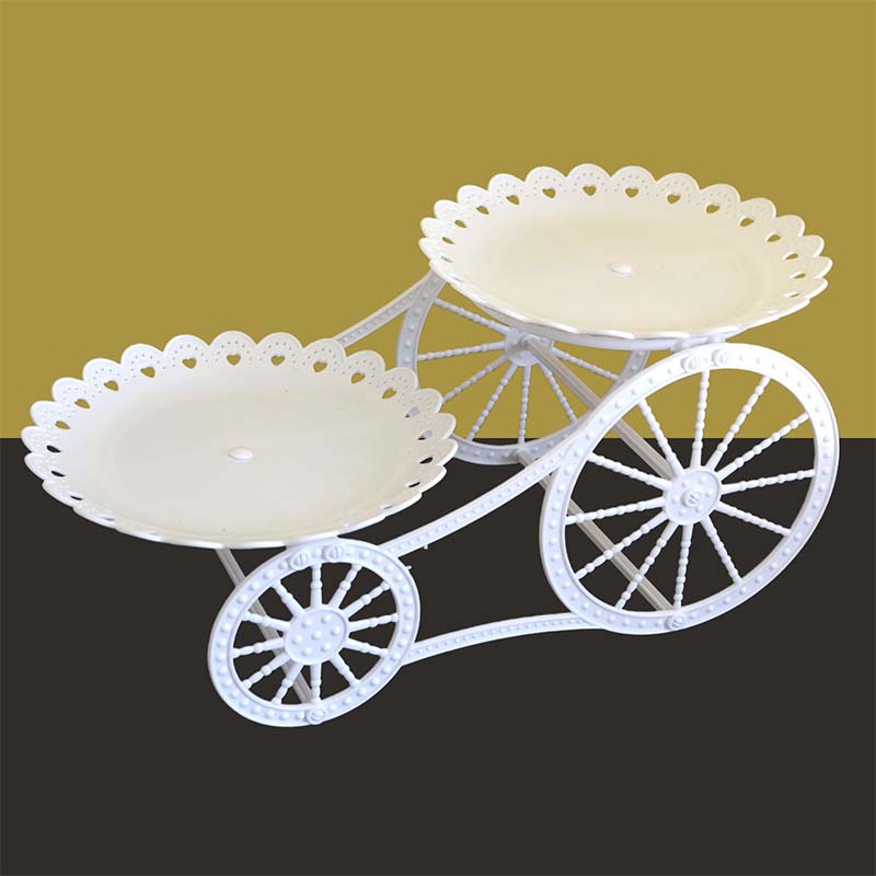 🍰 LIMITED-TIME 50% OFF! ✨ Two-Tier Carriage Serving Stand – Elegant, Heart Details, Tool-Free Assembly 🍽️