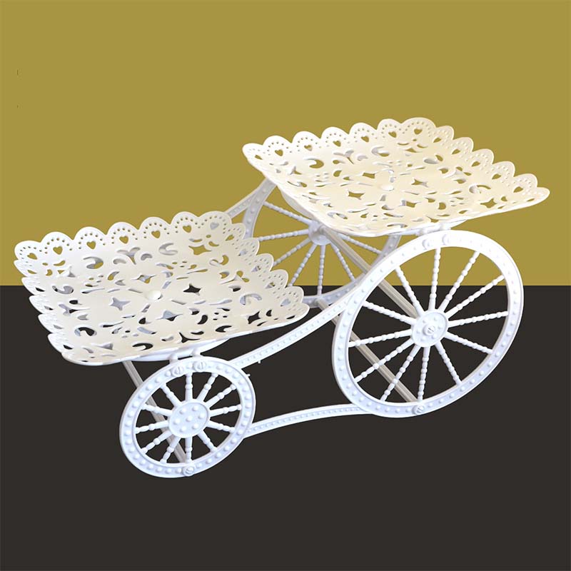 🍰 LIMITED-TIME 50% OFF! ✨ Two-Tier Carriage Serving Stand – Elegant, Heart Details, Tool-Free Assembly 🍽️