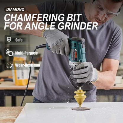 ⚙️ UP TO 50% OFF! ✨ Diamond Chamfering Bit for Grinder – Multi-Function, Brazed Diamond, Universal Fit 💎