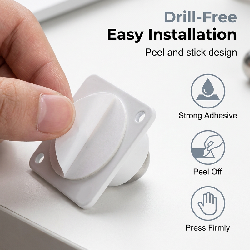 💥LAST DAY 50% OFFER🏠4 PCS Self-Adhesive Swivel Caster Wheels