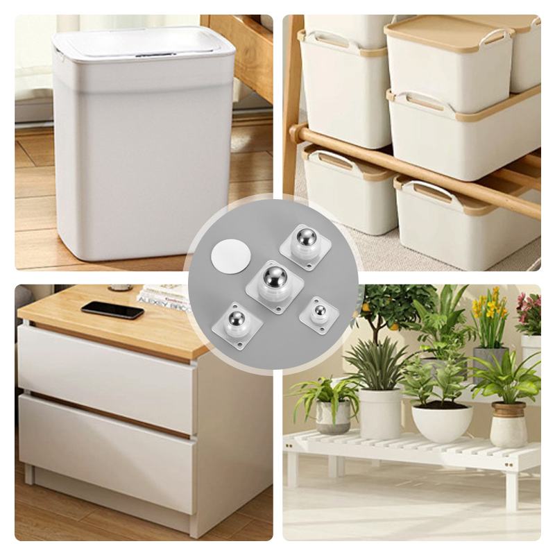 💥LAST DAY 50% OFFER🏠4 PCS Self-Adhesive Swivel Caster Wheels