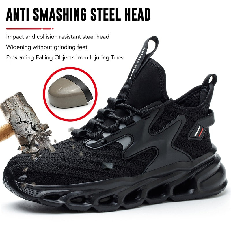 📢📢40% OFF !! ⏰ Lightweight Indestructible Non-Slip Steel-Toe Shoes